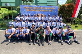 SMPN 1 Kromengan Berpartisipasi dalam “Lomba PBB Tingkat SLTP/SLTA Sederajat Piala Dandim 0818/Malang-Batu”