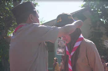 Semangat dan Disiplin Warnai Orientasi dan Pengukuhan Anggota Gudep SMPN 1 Kromengan Tahun 2026