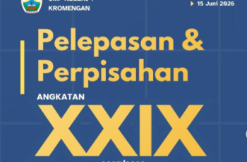 Haru dan Bangga, SMPN 1 Kromengan Lepas 200 Siswa Kelas IX Angkatan XXIX